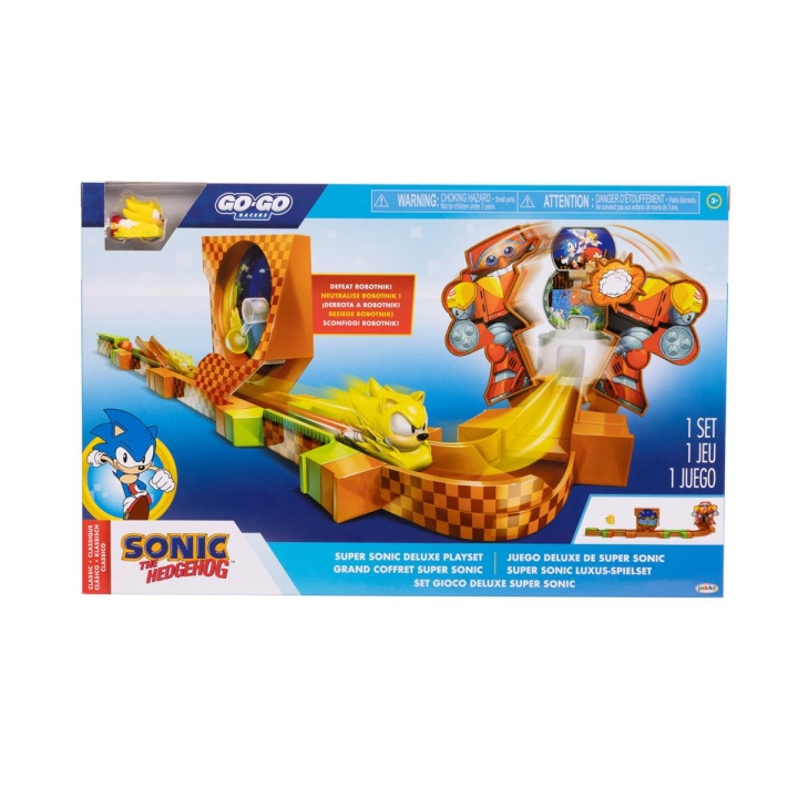 JAKKS Pacific Sonic the Hedgehog Go Go Racers Deluxe-pelisetti ryhmässä LELUT, TUOTTEET LAPSILLE JA VAUVOILLE / Leikkikalut, Askartelu &Pelit / Lelusarja @ TP E-commerce Nordic AB (C82191)