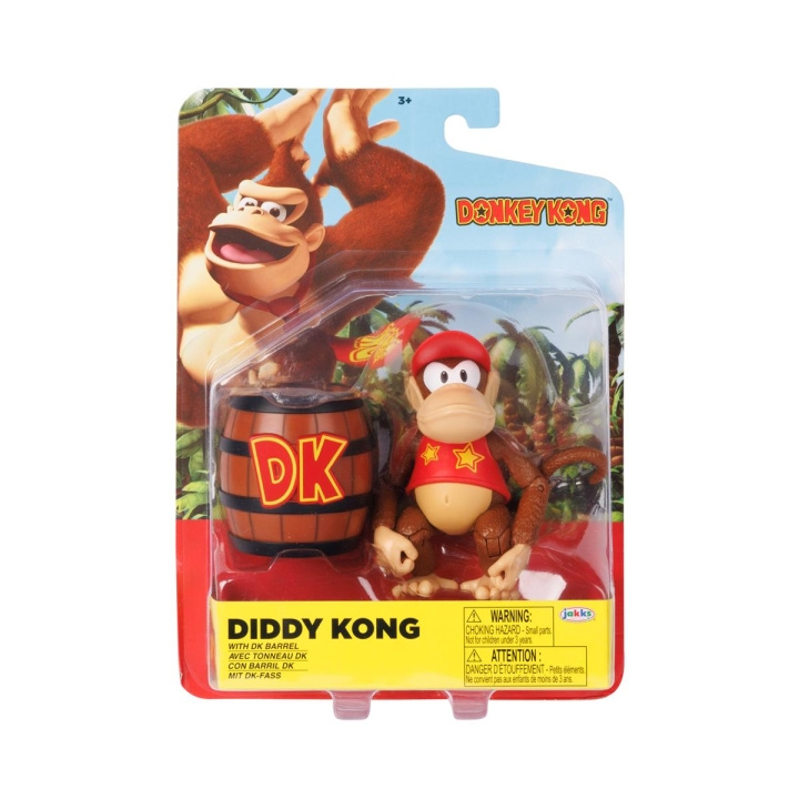 JAKKS Pacific Donkey Kong 4 tuuman hahmo Diddy Kong DK-piipun kanssa ryhmässä LELUT, TUOTTEET LAPSILLE JA VAUVOILLE / Leikkikalut, Askartelu &Pelit / Figuurit, miniatyyrit ja tarvikkeet @ TP E-commerce Nordic AB (C82268)