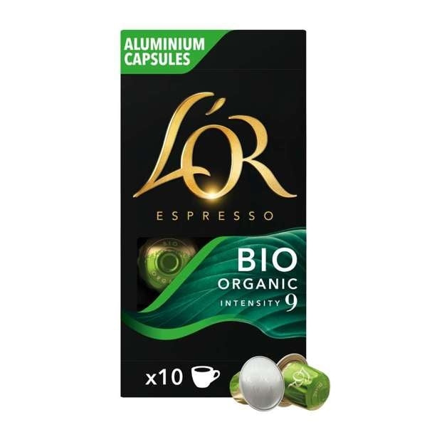 Philips L\'Or L\'OR Kapselit - Luomu - Kahvikapselit - 10 kpl - S ryhmässä KOTI, TALOUS JA PUUTARHA / Kodinkoneet / Kahvikoneet ja tarvikkeet / Kahvikapselit @ TP E-commerce Nordic AB (C82514)