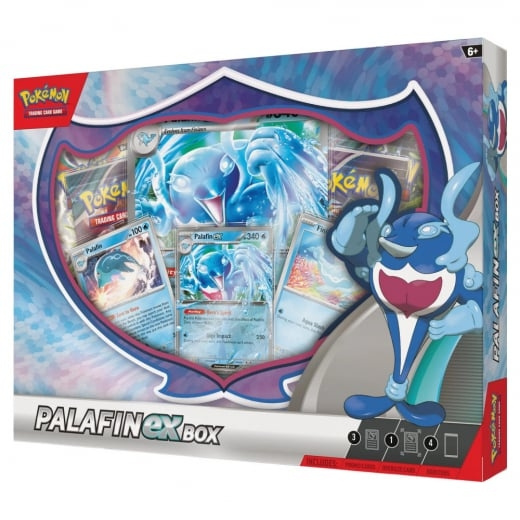 Pokémon Palafin EX-laatikko (POK85758) ryhmässä LELUT, TUOTTEET LAPSILLE JA VAUVOILLE / Peli / Korttipeli @ TP E-commerce Nordic AB (C82682)