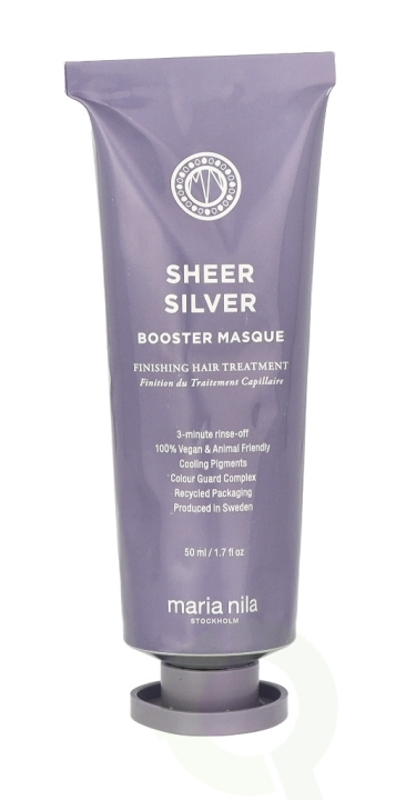 Maria Nila Sheer Silver Booster Masque 50 ml ryhmässä KAUNEUS JA TERVEYS / Hiukset &Stailaus / Hiustenhoito / Hiusnaamio @ TP E-commerce Nordic AB (C82881)