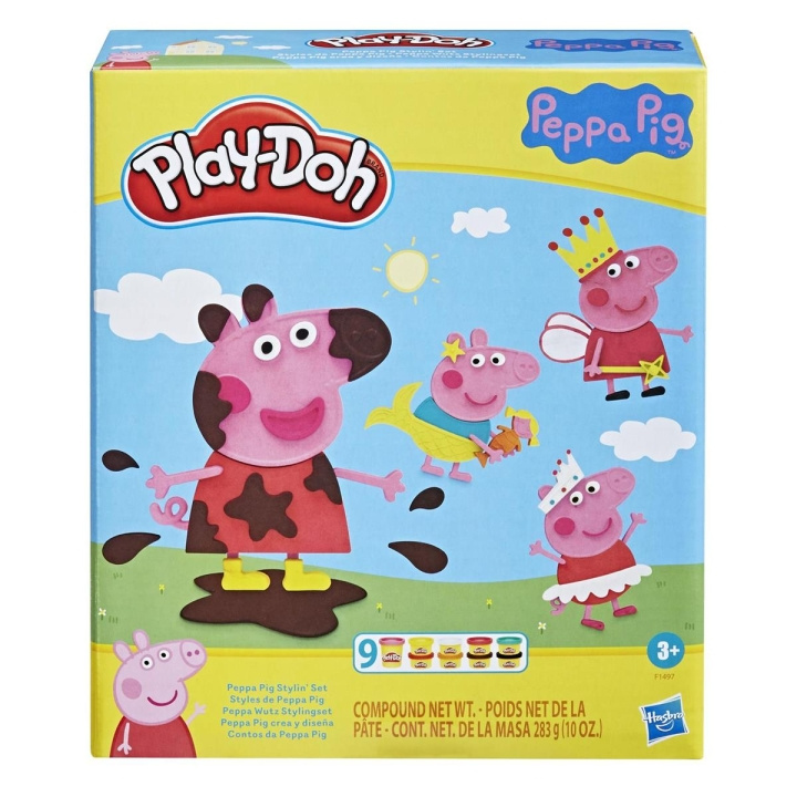 Play-Doh Peppa Pig leikkisetti Stylin\' Set (leikkitahna) ryhmässä LELUT, TUOTTEET LAPSILLE JA VAUVOILLE / Leikkikalut, Askartelu &Pelit / Pelaa savea, leikkiä hiekkaa ja tarvikkeita @ TP E-commerce Nordic AB (C83234)