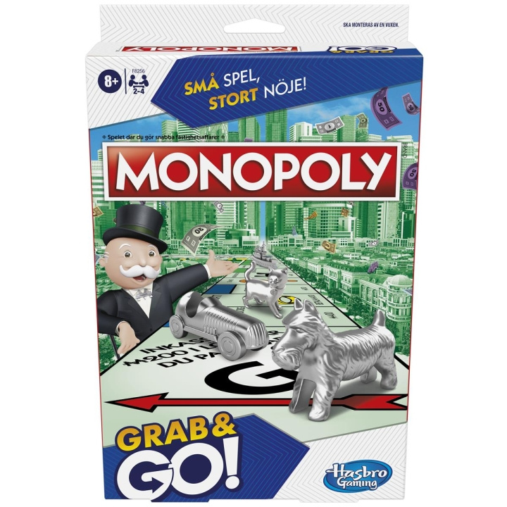 Hasbro Grab & Go -monopoli (SE/FI) ryhmässä LELUT, TUOTTEET LAPSILLE JA VAUVOILLE / Peli / Lautapelit @ TP E-commerce Nordic AB (C83347)