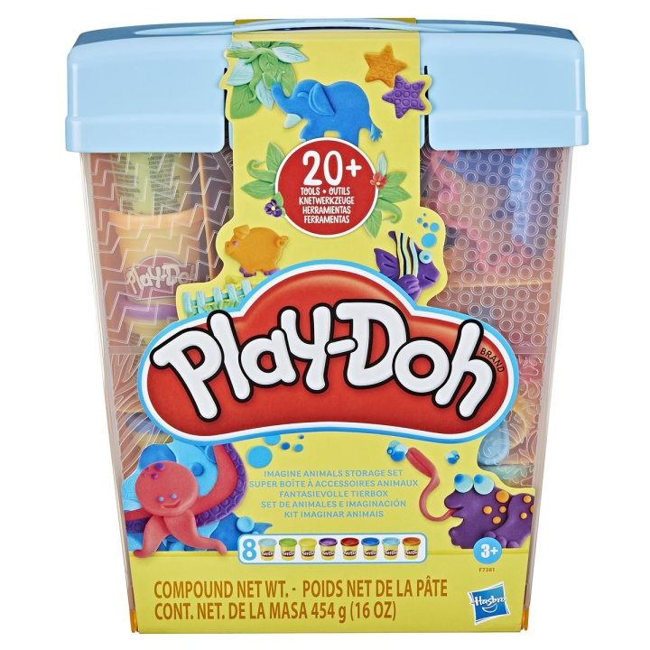 Play-Doh Playset Imagine Animals Säilytyssetti ryhmässä LELUT, TUOTTEET LAPSILLE JA VAUVOILLE / Leikkikalut, Askartelu &Pelit / Pelaa savea, leikkiä hiekkaa ja tarvikkeita @ TP E-commerce Nordic AB (C83367)