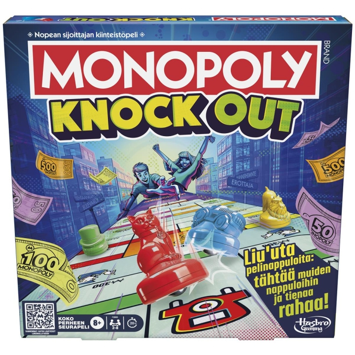 Hasbro Monopoly Knockout (FI) ryhmässä LELUT, TUOTTEET LAPSILLE JA VAUVOILLE / Peli / Lautapelit @ TP E-commerce Nordic AB (C83453)