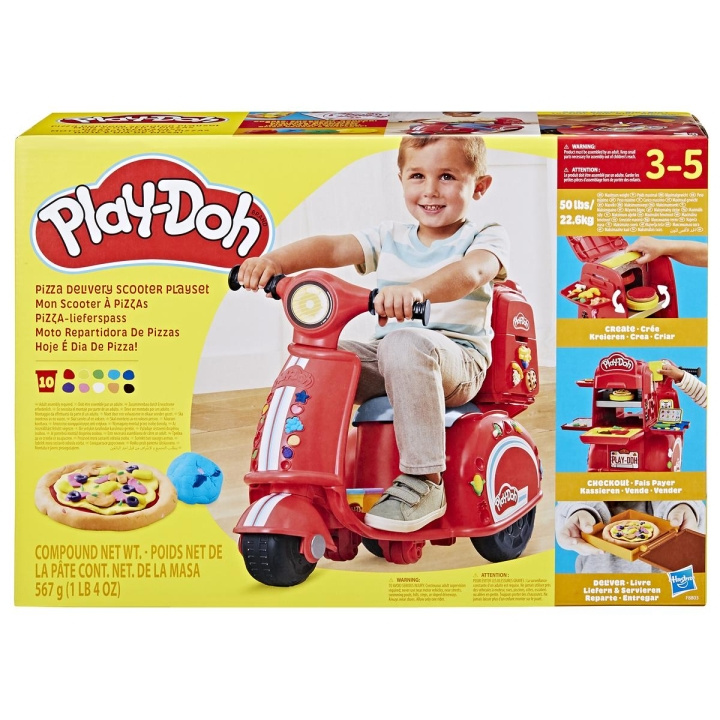 Play-Doh leikkisetti Pizza Delivery skootteri ryhmässä LELUT, TUOTTEET LAPSILLE JA VAUVOILLE / Leikkikalut, Askartelu &Pelit / Pelaa savea, leikkiä hiekkaa ja tarvikkeita @ TP E-commerce Nordic AB (C83478)