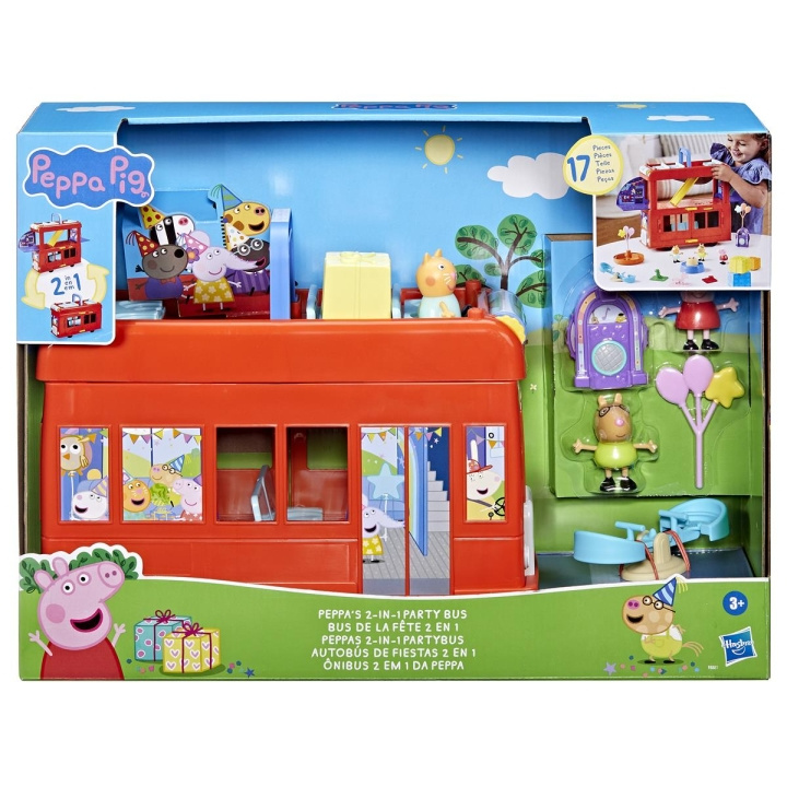 Peppasika Peppas 2 in 1 -juhlabussi ryhmässä LELUT, TUOTTEET LAPSILLE JA VAUVOILLE / Leikkikalut, Askartelu &Pelit / Lelusarja @ TP E-commerce Nordic AB (C83481)