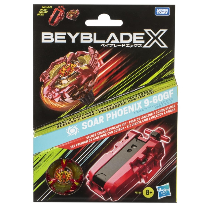 Hasbro Beyblade Burst BBX Deluxe Launcher & Top Soar Phoenix 9-60GFF ryhmässä LELUT, TUOTTEET LAPSILLE JA VAUVOILLE / Leikkikalut, Askartelu &Pelit / Toimintapeli @ TP E-commerce Nordic AB (C83509)