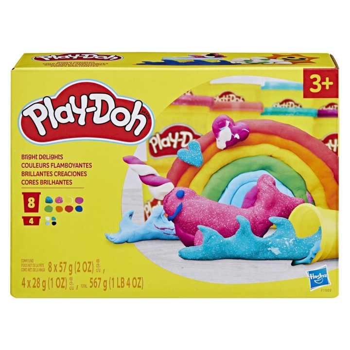 Play-Doh Compound Bright Delights Monivärinen pakkaus ryhmässä LELUT, TUOTTEET LAPSILLE JA VAUVOILLE / Leikkikalut, Askartelu &Pelit / Pelaa savea, leikkiä hiekkaa ja tarvikkeita @ TP E-commerce Nordic AB (C83529)