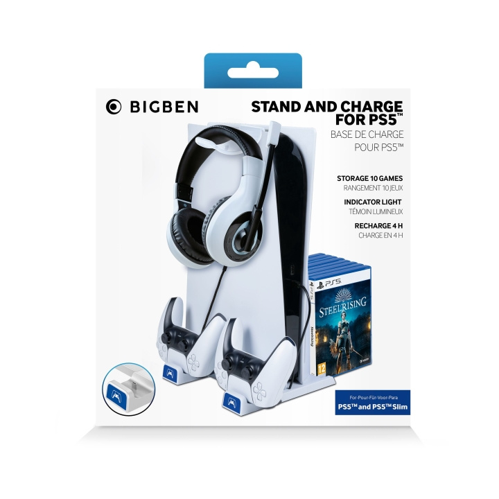 Bigben Jalusta ja lataus PS5 ryhmässä KODINELEKTRONIIKKA / Pelikonsolit & Tarvikkeet / Sony PlayStation 5 / Tarvikkeet @ TP E-commerce Nordic AB (C83739)