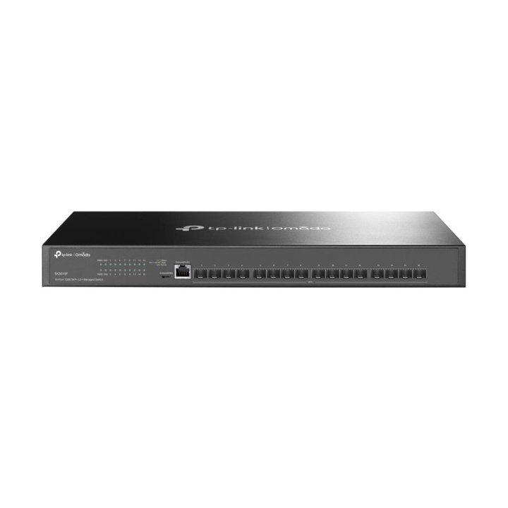 TP-Link JetStream 16-porttinen 10GE SFP+ L2+ hallittava kytkin ryhmässä TIETOKOONET & TARVIKKEET / Verkko / Kytkimet @ TP E-commerce Nordic AB (C83878)