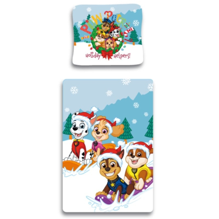 BrandMac Vuodevaatteet - Aikuisten koko 140 x 200 cm - Paw Patrol Winter (1029214) ryhmässä LELUT, TUOTTEET LAPSILLE JA VAUVOILLE / Lasten tekstiilit / Sänkyvaatteet / Vuodevaatteet junioreille @ TP E-commerce Nordic AB (C84089)
