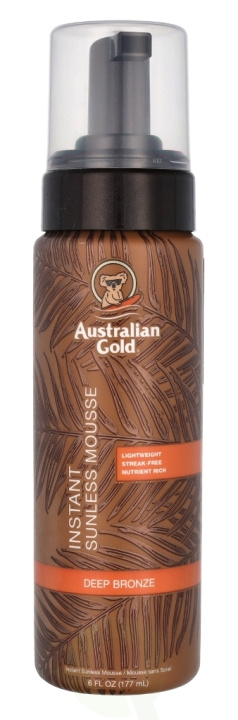 Australian Gold Instant Sunless Mousse 177 ml Deep Bronze ryhmässä KAUNEUS JA TERVEYS / Ihonhoito / Rusketus / Itseruskettava @ TP E-commerce Nordic AB (C84412)