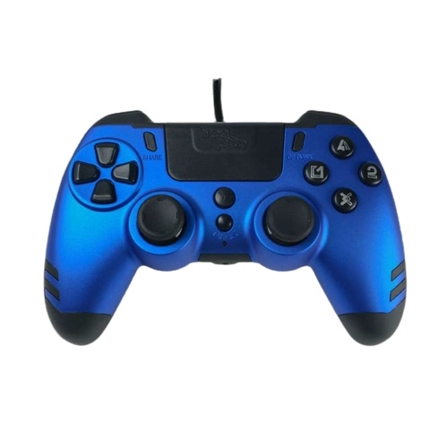 Steelplay MetalTech langallinen ohjain - SININEN ryhmässä KODINELEKTRONIIKKA / Pelikonsolit & Tarvikkeet / Sony PlayStation 4 / Tarvikkeet @ TP E-commerce Nordic AB (C84642)