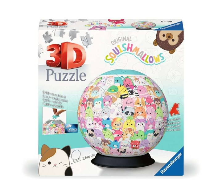 Ravensburger Puzzle Squishmallows 3D pallo 72p ryhmässä URHEILU, VAPAA-AIKA JA HARRASTUS / Harrastus / Palapeli @ TP E-commerce Nordic AB (C84794)