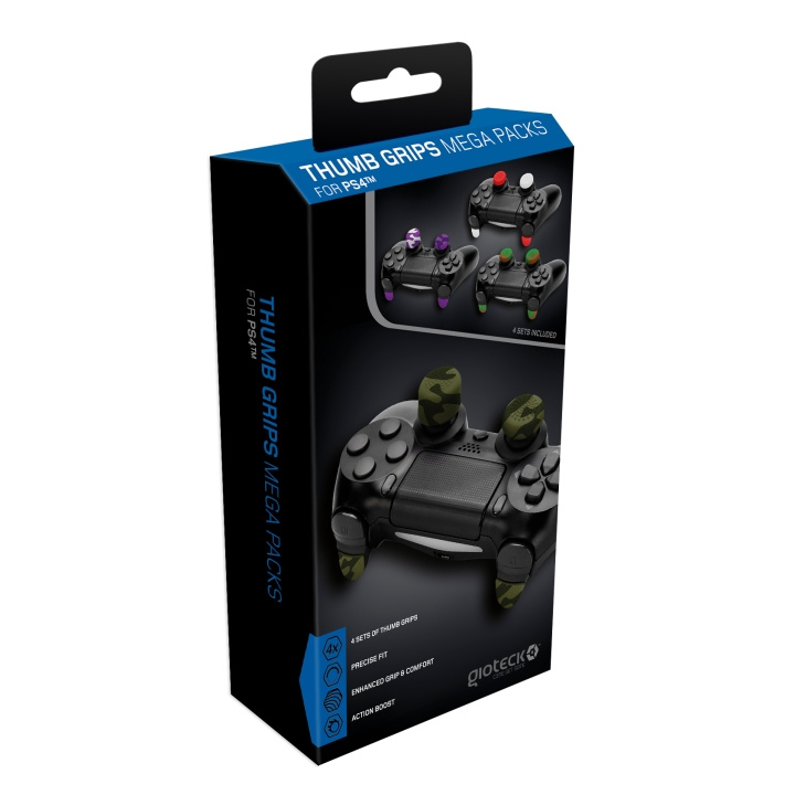 Gioteck Playstation 4:n peukalokahvat Mega Pack -pakkaus ryhmässä KODINELEKTRONIIKKA / Pelikonsolit & Tarvikkeet / Sony PlayStation 4 / Tarvikkeet @ TP E-commerce Nordic AB (C85246)