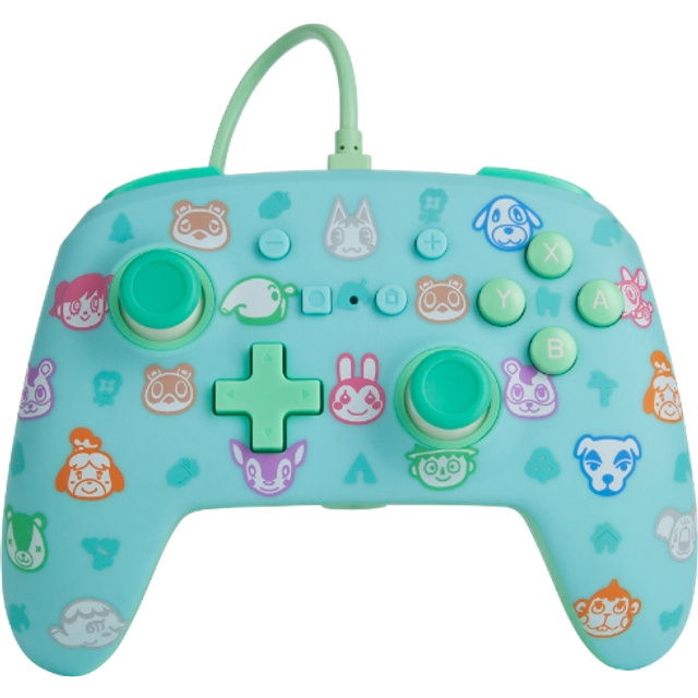 PowerA Nintendo Switch langallinen ohjain - Animal Crossing ryhmässä KODINELEKTRONIIKKA / Pelikonsolit & Tarvikkeet / Nintendo Switch / Tarvikkeet @ TP E-commerce Nordic AB (C85249)