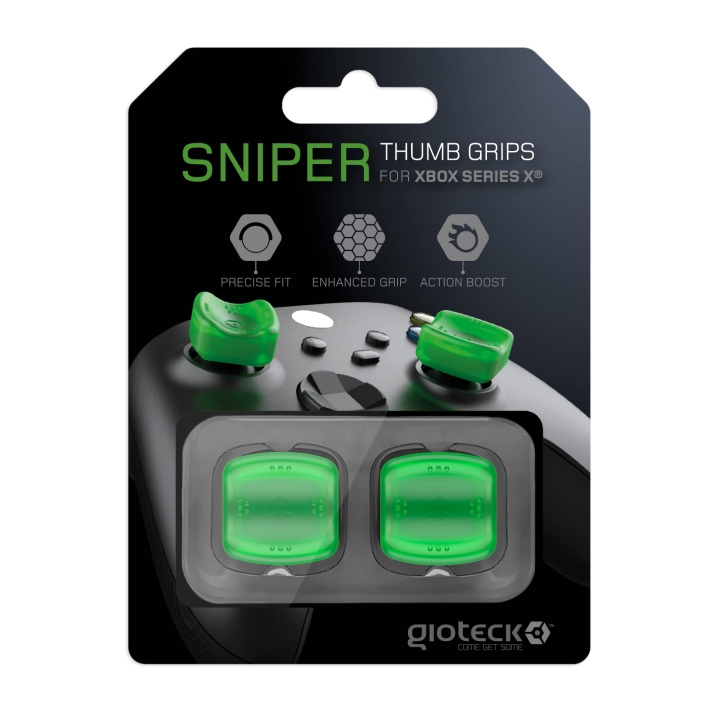 Gioteck Sniper peukalokahvat (läpikuultava vihreä) ryhmässä KODINELEKTRONIIKKA / Pelikonsolit & Tarvikkeet / Xbox Series X / Tarvikkeet @ TP E-commerce Nordic AB (C85260)