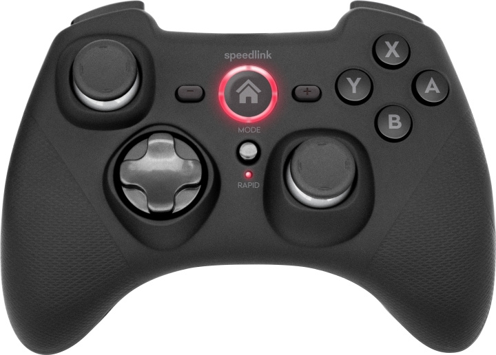 Speedlink RAIT Bluetooth Gamepad - Nintendo Switchille/OLED-käyttöjärjestelmälle, kumimusta ryhmässä KODINELEKTRONIIKKA / Pelikonsolit & Tarvikkeet / Nintendo Switch / Tarvikkeet @ TP E-commerce Nordic AB (C85424)