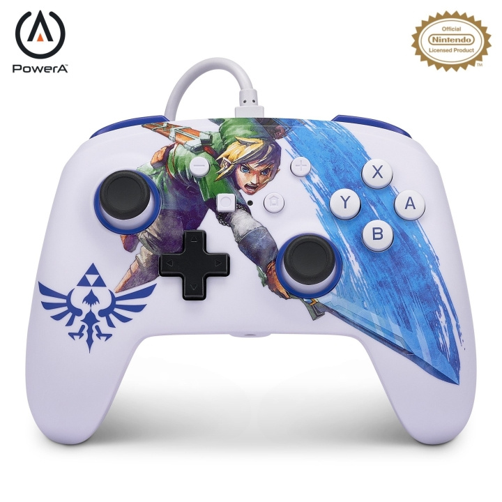 PowerA NSW ENH langallinen ohjain - Master Sword Attack /Nintendo Switch ryhmässä KODINELEKTRONIIKKA / Pelikonsolit & Tarvikkeet / Nintendo Switch / Tarvikkeet @ TP E-commerce Nordic AB (C85474)