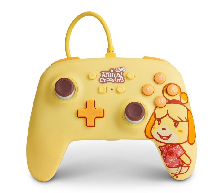 PowerA Parannettu langallinen ohjain Nintendo Switchille - Animal Crossing: Isabelle ryhmässä KODINELEKTRONIIKKA / Pelikonsolit & Tarvikkeet / Nintendo Switch / Tarvikkeet @ TP E-commerce Nordic AB (C85484)