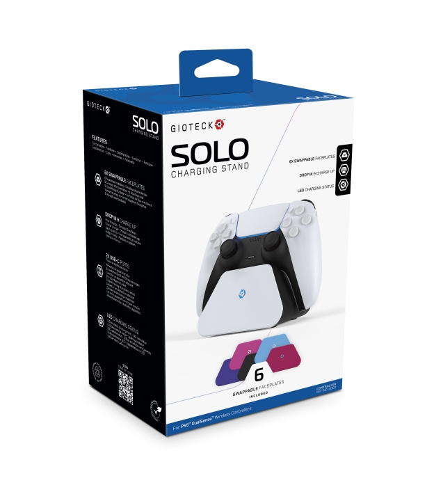 Gioteck Solo latausteline ryhmässä KODINELEKTRONIIKKA / Pelikonsolit & Tarvikkeet / Sony PlayStation 5 / Tarvikkeet @ TP E-commerce Nordic AB (C85504)