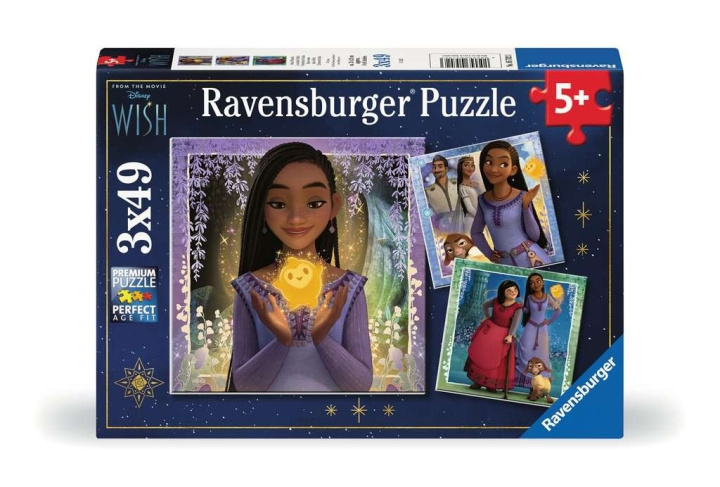 Ravensburger Disney Wish 3x49p - (10105702) ryhmässä LELUT, TUOTTEET LAPSILLE JA VAUVOILLE / Leikkikalut, Askartelu &Pelit / Lasten palapeli @ TP E-commerce Nordic AB (C85702)