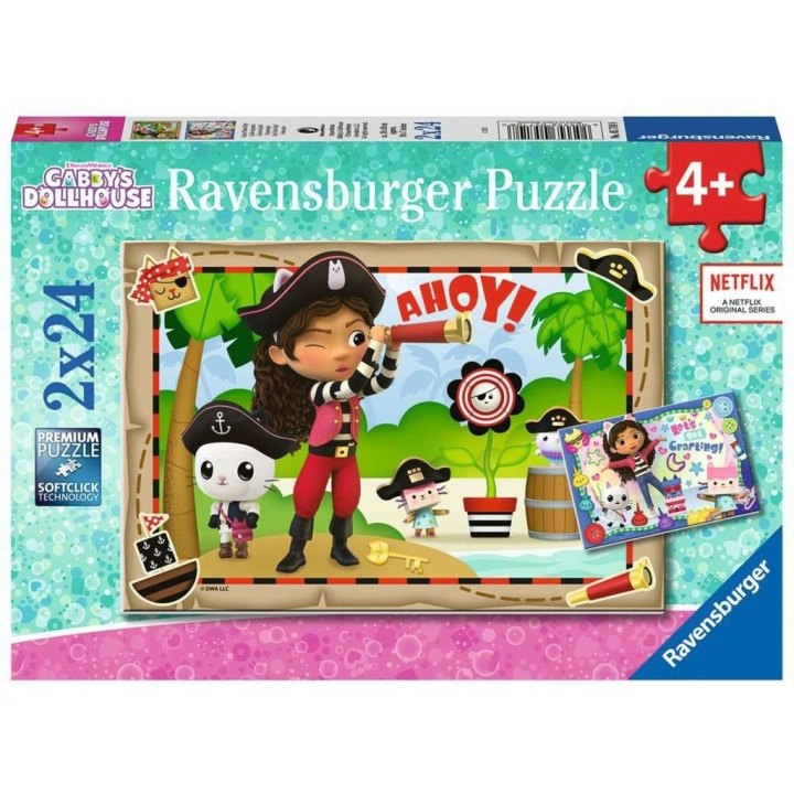 Ravensburger Gabbyn nukkekoti 2x24p - (10105710) ryhmässä LELUT, TUOTTEET LAPSILLE JA VAUVOILLE / Leikkikalut, Askartelu &Pelit / Lasten palapeli @ TP E-commerce Nordic AB (C85705)