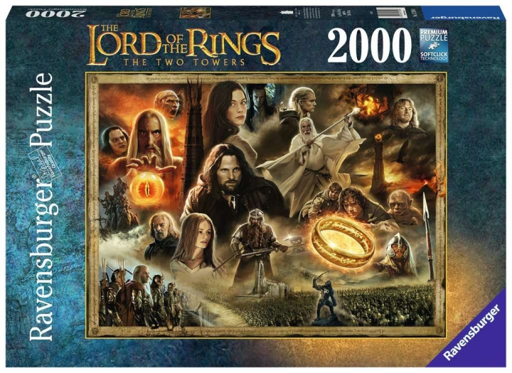 Ravensburger Taru sormusten herrasta Kaksi tornia 2000p - (10217294) ryhmässä URHEILU, VAPAA-AIKA JA HARRASTUS / Harrastus / Palapeli @ TP E-commerce Nordic AB (C85711)