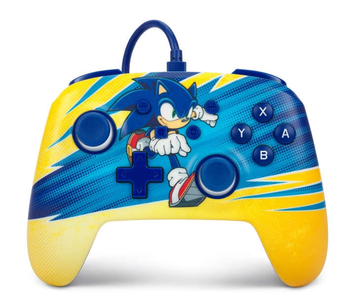 PowerA Parannettu langallinen ohjain Nintendo Switchille - Sonic Boost ryhmässä KODINELEKTRONIIKKA / Pelikonsolit & Tarvikkeet / Nintendo Switch / Tarvikkeet @ TP E-commerce Nordic AB (C85825)