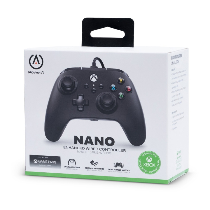 PowerA Nano Enhanced langallinen ohjain Nintendo Switchille - Musta ryhmässä KODINELEKTRONIIKKA / Pelikonsolit & Tarvikkeet / Nintendo Switch / Tarvikkeet @ TP E-commerce Nordic AB (C85830)