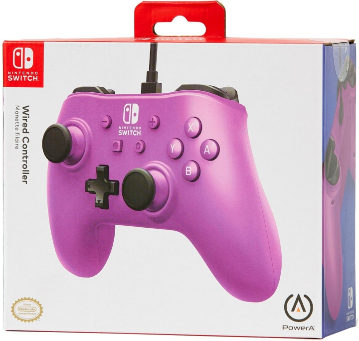 Powera langallinen ohjain Grape Purple ryhmässä KODINELEKTRONIIKKA / Pelikonsolit & Tarvikkeet / Nintendo Switch / Tarvikkeet @ TP E-commerce Nordic AB (C85929)