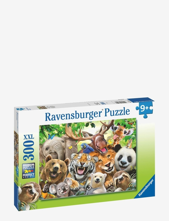 Ravensburger Eksoottiset eläimet Selfie 300p (RAE10113354) ryhmässä LELUT, TUOTTEET LAPSILLE JA VAUVOILLE / Leikkikalut, Askartelu &Pelit / Lasten palapeli @ TP E-commerce Nordic AB (C85933)