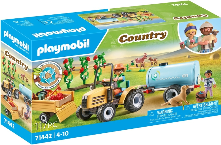 Playmobil Traktori perävaunulla ja vesisäiliöllä (71442) ryhmässä LELUT, TUOTTEET LAPSILLE JA VAUVOILLE / Leikkikalut, Askartelu &Pelit / Lelusarja @ TP E-commerce Nordic AB (C86013)