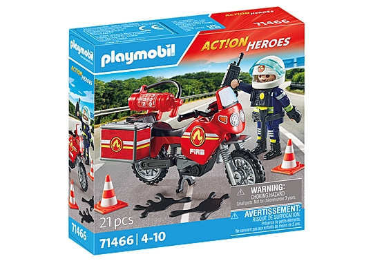Playmobil Tulipalo Moottoripyörä ja öljyvahinko (71466) ryhmässä LELUT, TUOTTEET LAPSILLE JA VAUVOILLE / Leikkikalut, Askartelu &Pelit / Lelusarja @ TP E-commerce Nordic AB (C86020)