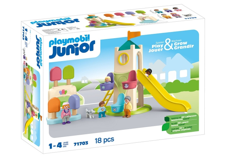 Playmobil JUNIOR: Seikkailutorni jäätelökioskilla (71703) ryhmässä LELUT, TUOTTEET LAPSILLE JA VAUVOILLE / Leikkikalut, Askartelu &Pelit / Lelusarja @ TP E-commerce Nordic AB (C86056)