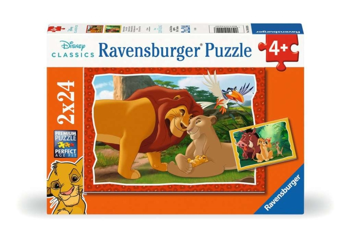 Ravensburger Palapeli Leijonakuningas 2x24p ryhmässä LELUT, TUOTTEET LAPSILLE JA VAUVOILLE / Leikkikalut, Askartelu &Pelit / Lasten palapeli @ TP E-commerce Nordic AB (C86144)
