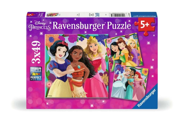 Ravensburger Palapeli Disney Princess 3x49p ryhmässä LELUT, TUOTTEET LAPSILLE JA VAUVOILLE / Leikkikalut, Askartelu &Pelit / Lasten palapeli @ TP E-commerce Nordic AB (C86152)