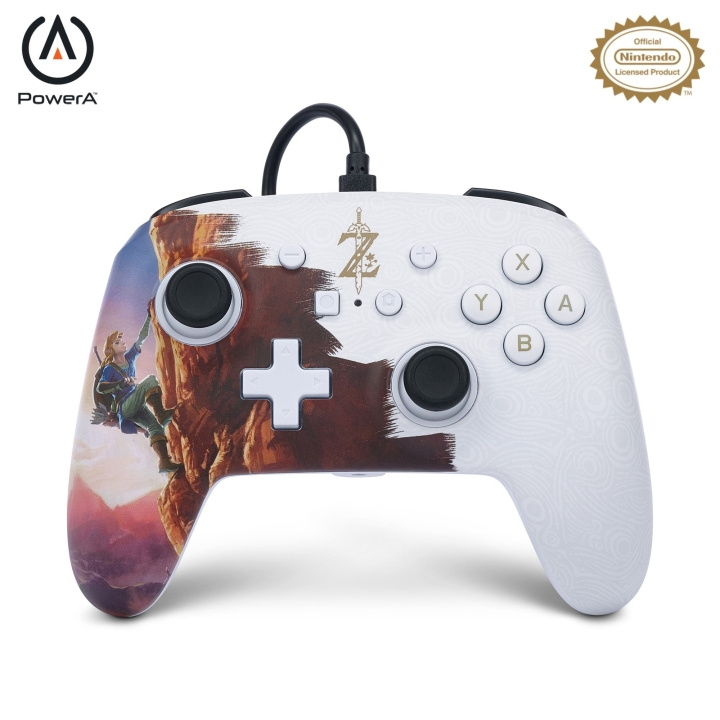 PowerA Parannettu langallinen ohjain - Nintendo Switch - Rise of the Hero (Sankarin nousu) ryhmässä KODINELEKTRONIIKKA / Pelikonsolit & Tarvikkeet / Nintendo Switch / Tarvikkeet @ TP E-commerce Nordic AB (C86201)