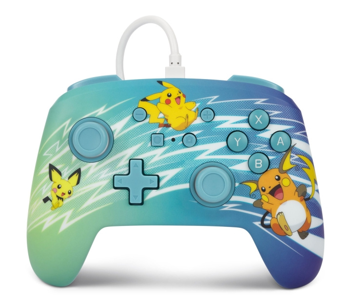 PowerA Parannettu langallinen ohjain - Nintendo Switch - Pikachu Evolution ryhmässä KODINELEKTRONIIKKA / Pelikonsolit & Tarvikkeet / Nintendo Switch / Tarvikkeet @ TP E-commerce Nordic AB (C86205)