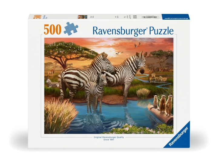 Ravensburger Puzzle Seeprat auringonlaskussa 500p (12000365) ryhmässä URHEILU, VAPAA-AIKA JA HARRASTUS / Harrastus / Palapeli @ TP E-commerce Nordic AB (C86447)