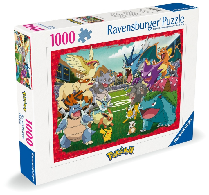 Ravensburger Puzzle Pokémon Showdown 1000p (12000628) ryhmässä URHEILU, VAPAA-AIKA JA HARRASTUS / Harrastus / Palapeli @ TP E-commerce Nordic AB (C86460)