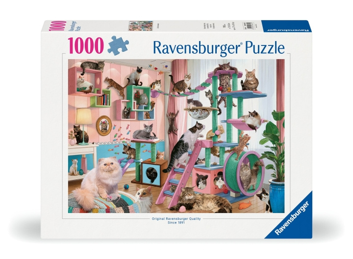 Ravensburger Puzzle Cat Tree Heaven 1000p (12000875) ryhmässä URHEILU, VAPAA-AIKA JA HARRASTUS / Harrastus / Palapeli @ TP E-commerce Nordic AB (C86549)