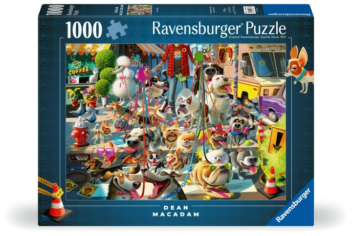 Ravensburger Puzzle The Dog Walker 1000p (12000876) ryhmässä URHEILU, VAPAA-AIKA JA HARRASTUS / Harrastus / Palapeli @ TP E-commerce Nordic AB (C86550)
