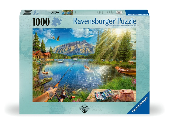 Ravensburger Puzzle Life at the Lake 1000p (12000877) ryhmässä URHEILU, VAPAA-AIKA JA HARRASTUS / Harrastus / Palapeli @ TP E-commerce Nordic AB (C86551)