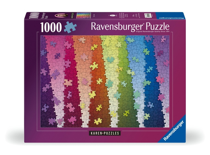 Ravensburger Puzzle Colors On Colors 1000p (12001027) ryhmässä URHEILU, VAPAA-AIKA JA HARRASTUS / Harrastus / Palapeli @ TP E-commerce Nordic AB (C86558)