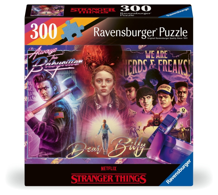 Ravensburger Puzzle Stranger Things 300p (12001226) ryhmässä LELUT, TUOTTEET LAPSILLE JA VAUVOILLE / Leikkikalut, Askartelu &Pelit / Lasten palapeli @ TP E-commerce Nordic AB (C86596)