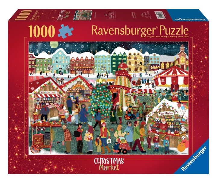 Ravensburger Puzzle joulumarkkinat 1000p (12000729) ryhmässä URHEILU, VAPAA-AIKA JA HARRASTUS / Harrastus / Palapeli @ TP E-commerce Nordic AB (C86605)