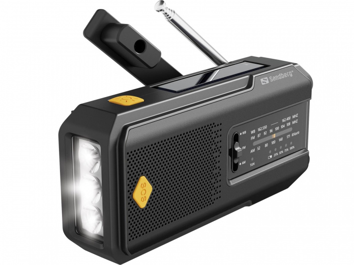 Sandberg Survivor Radio All-in-1 2000 ryhmässä KODINELEKTRONIIKKA / Ääni & Kuva / Kotiteatteri, HiFi ja kannettavat / Radio & Herätyskellot / Radio @ TP E-commerce Nordic AB (C86662)
