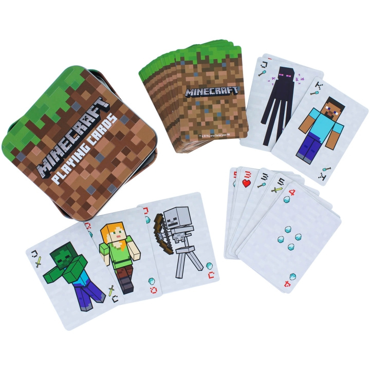 Paladone Minecraft-pelikortit (PP6587MCF) ryhmässä LELUT, TUOTTEET LAPSILLE JA VAUVOILLE / Peli / Lautapelit @ TP E-commerce Nordic AB (C86666)